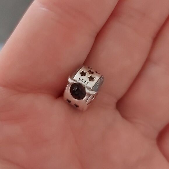 925 Silver Sleepy Moon Charm - Picture 8 of 10